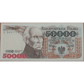 50000 zlotych 1993 s a
